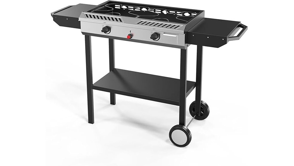 compact portable two burner propane