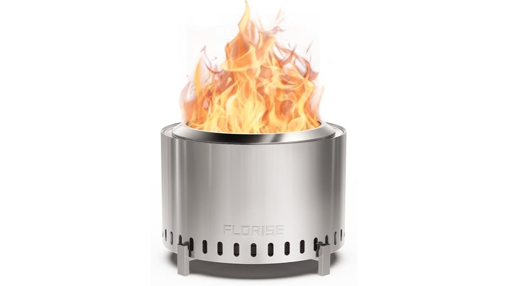 compact smokeless backyard heater