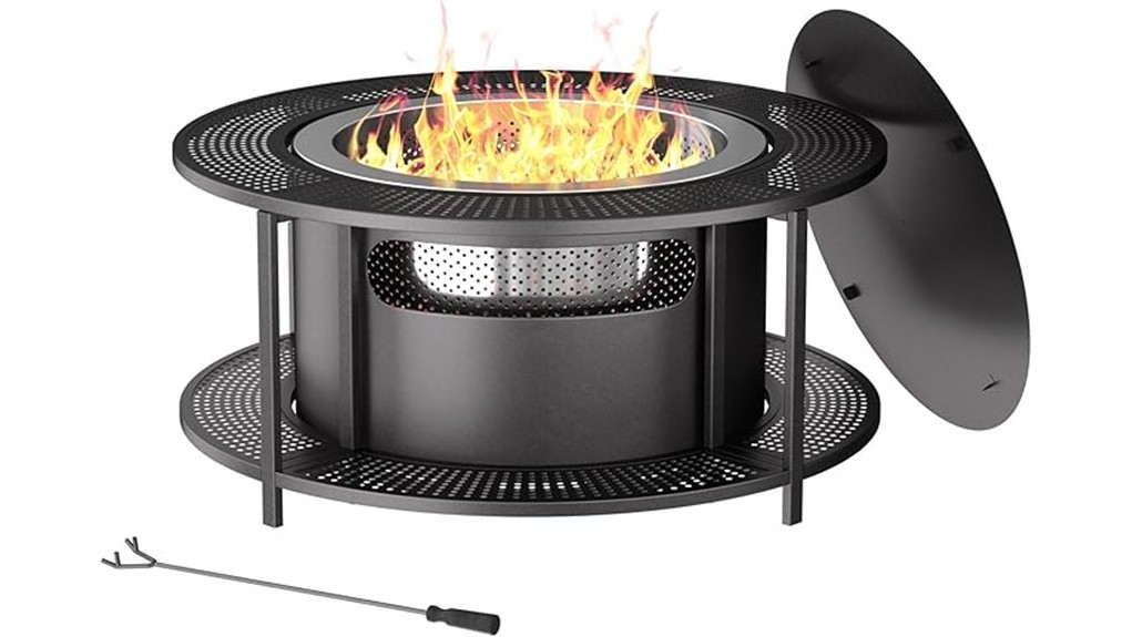 compact smokeless fire pit