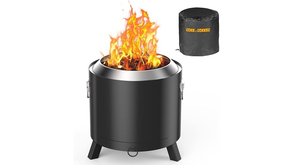compact smokeless outdoor firepit