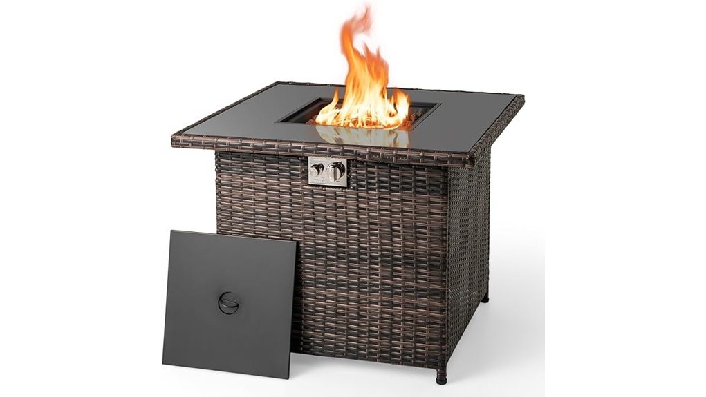 compact stainless steel outdoor centerpiece