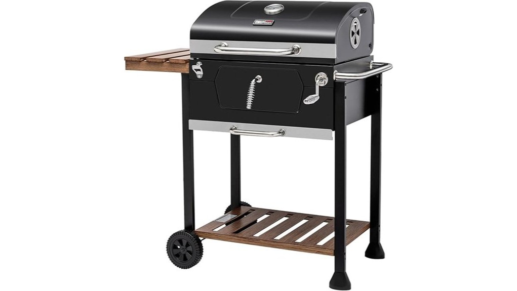 compact versatile charcoal grill