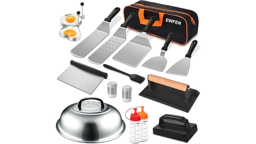 complete 18 piece griddle accessory kit