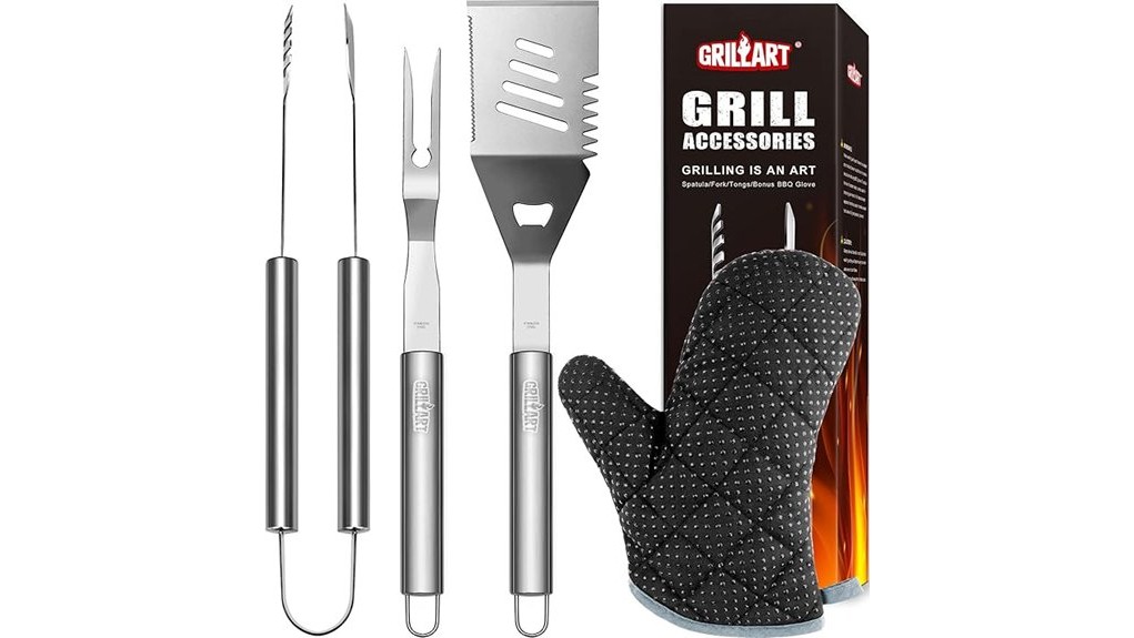 comprehensive stainless steel grilling kit