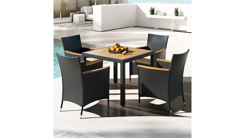 costway five piece patio set
