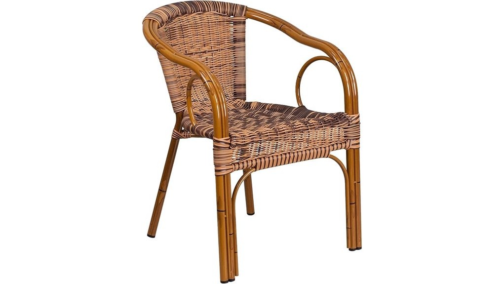dark red bamboo aluminum chair dark red bamboo aluminum chair