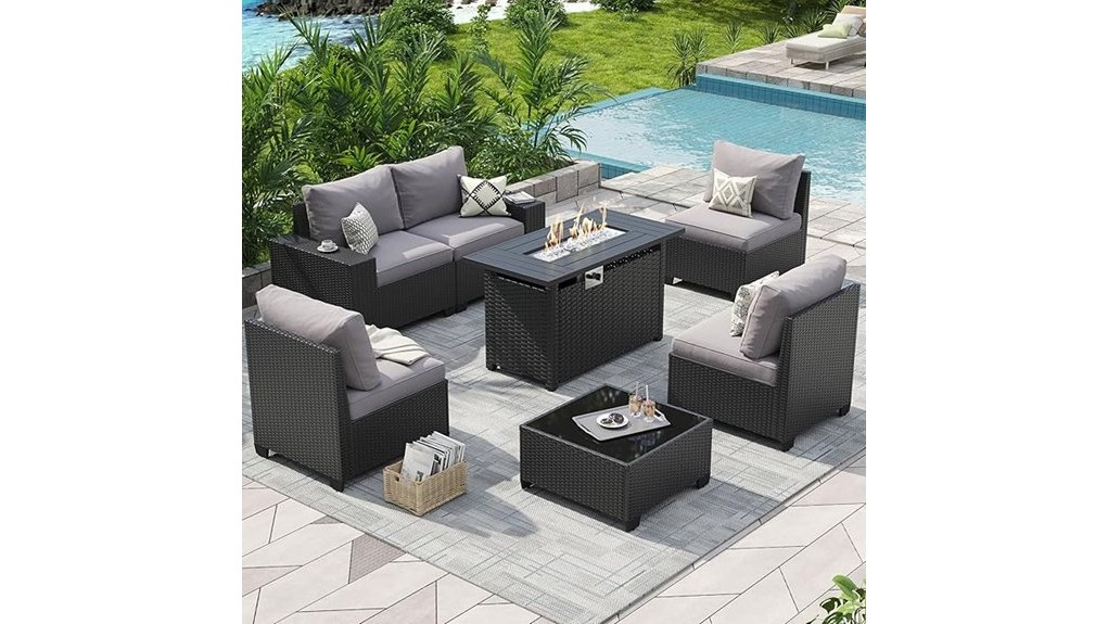 durable compact patio seating