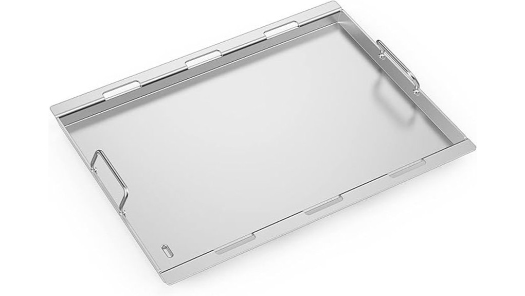 durable stainless steel griddle