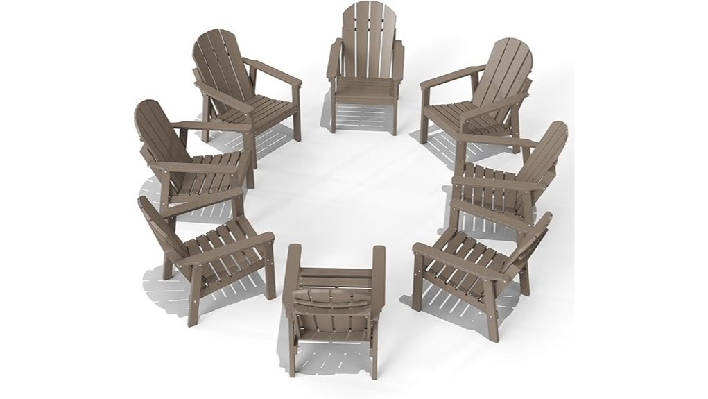 eight piece adirondack chair set eight piece adirondack chair set