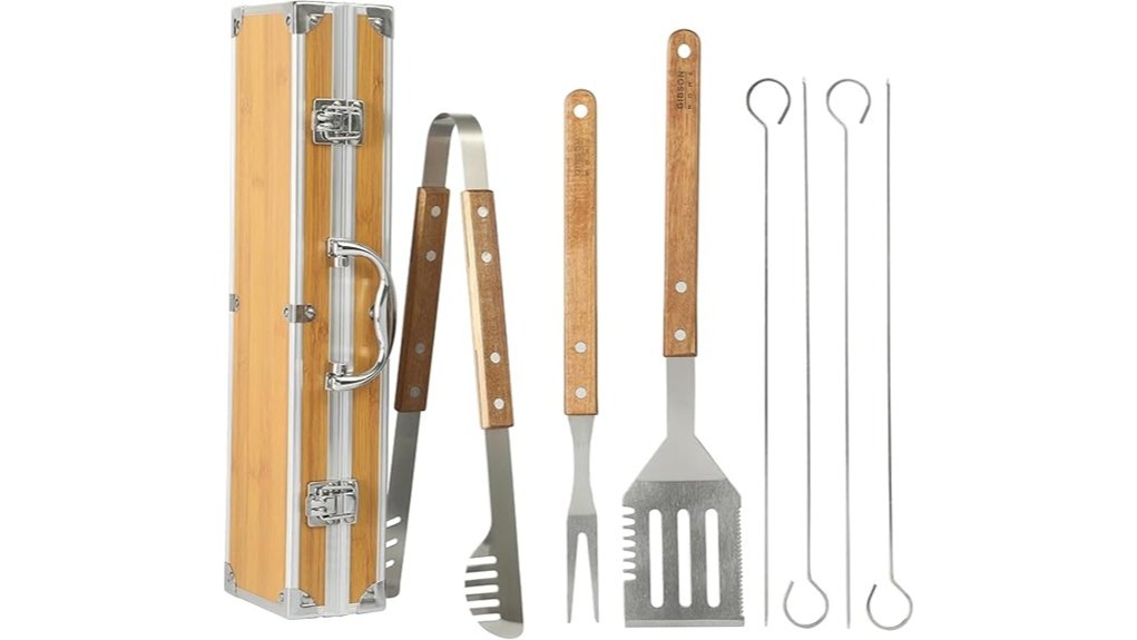 eight piece gibson barbecue toolset