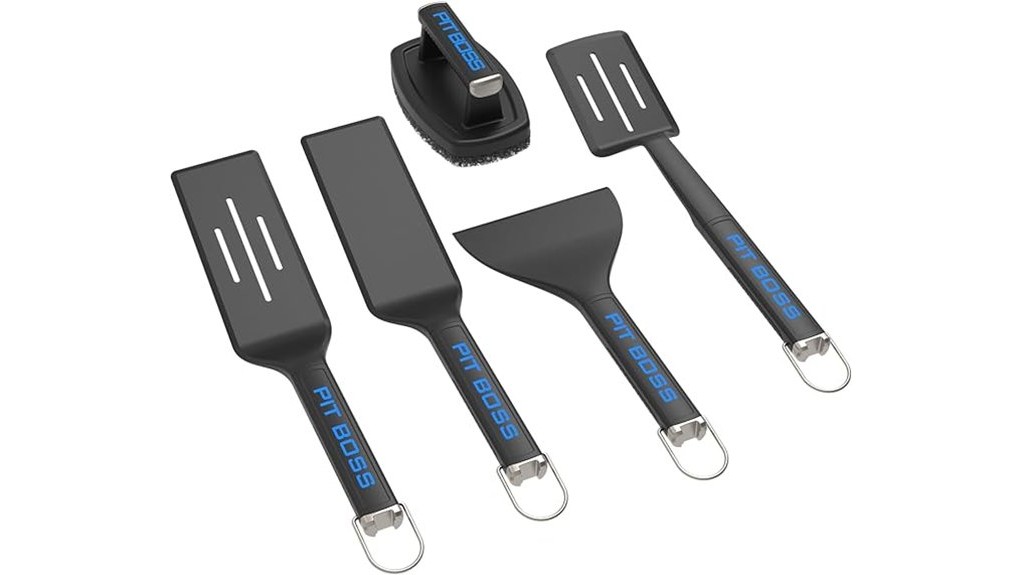 five piece griddle toolset five piece griddle toolset