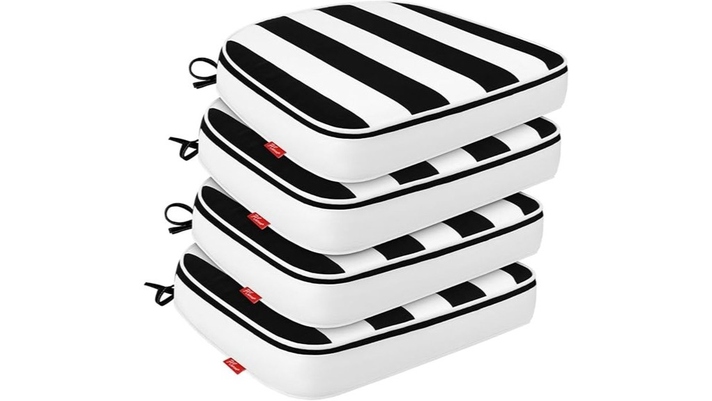 four piece outdoor chair cushions