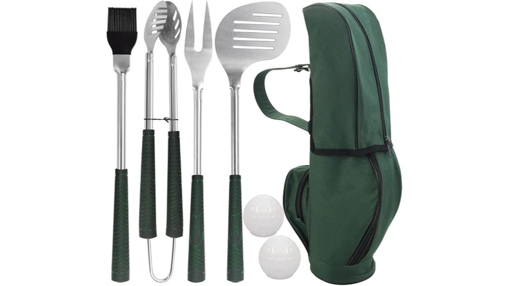golf club styled grilling tools