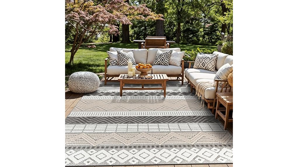 gray marbella boho indoor outdoor rug gray marbella boho indoor outdoor rug