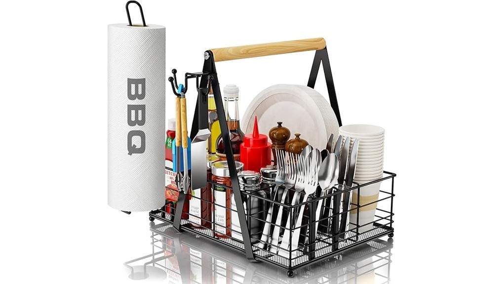 grill caddy with towels grill caddy with towels
