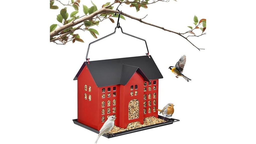 hanging 5 6lb outdoor birdfeeder