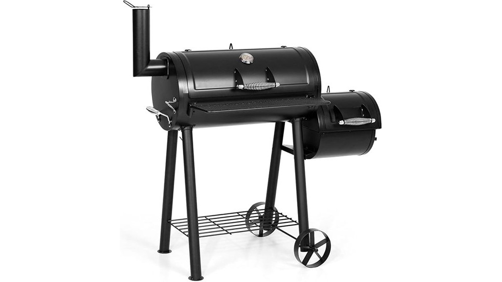 heavy duty charcoal offset smoker