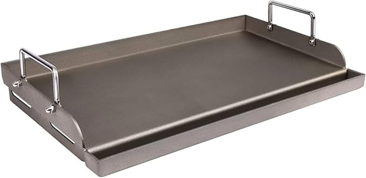 heavy duty even heat cooking surface