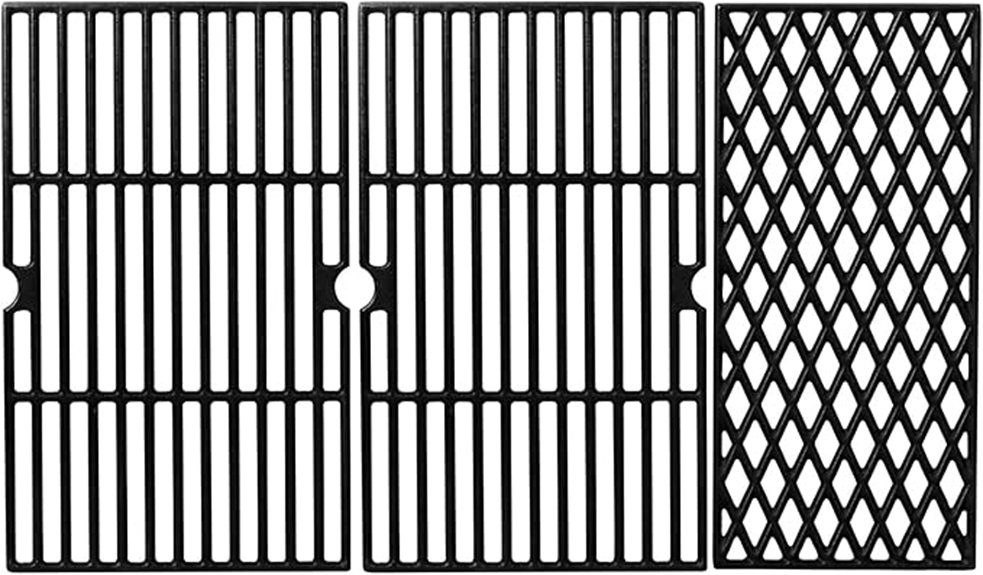 heavy duty porcelain coated grates