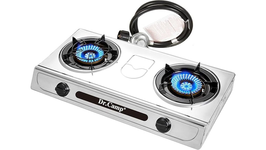 high output portable two burner