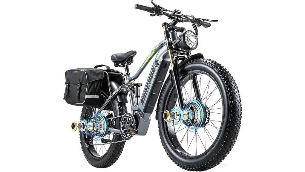 high power dual motor awd bike