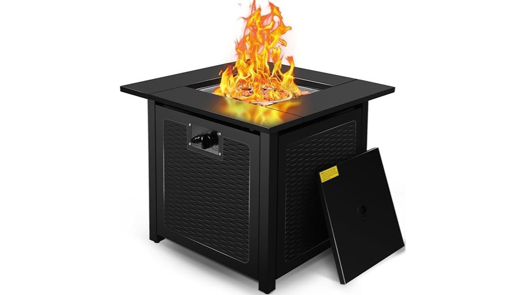 hykolity 28 inch fire pit table