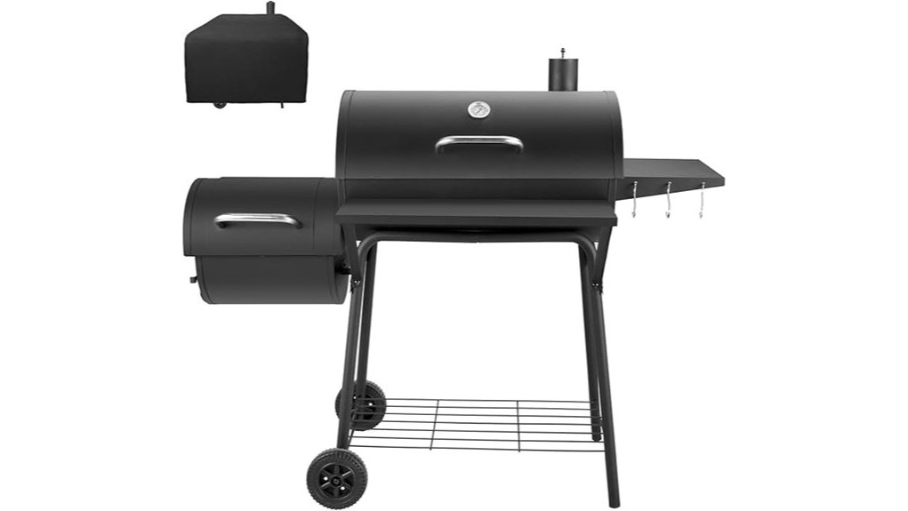 kendane barrel charcoal offset smoker