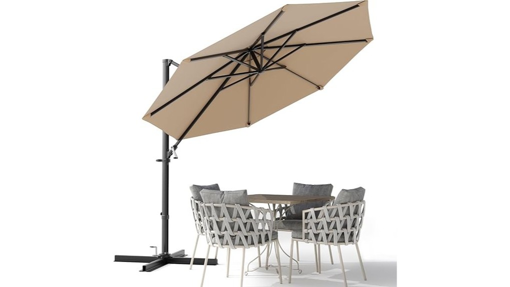 large adjustable offset umbrella