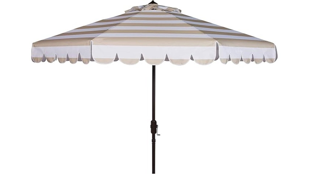 large beige outdoor umbrella