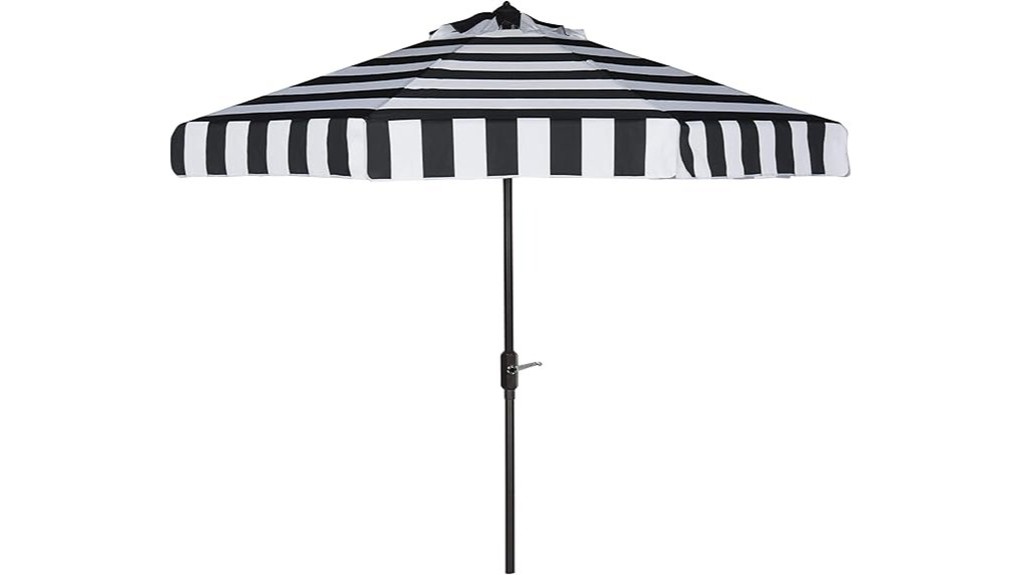 large blue tilting umbrella
