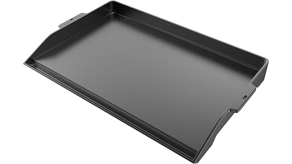 large heavy cast iron griddle