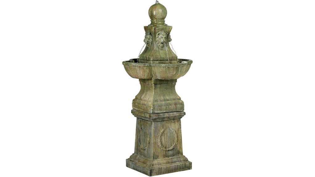 large italian faux stone fountain