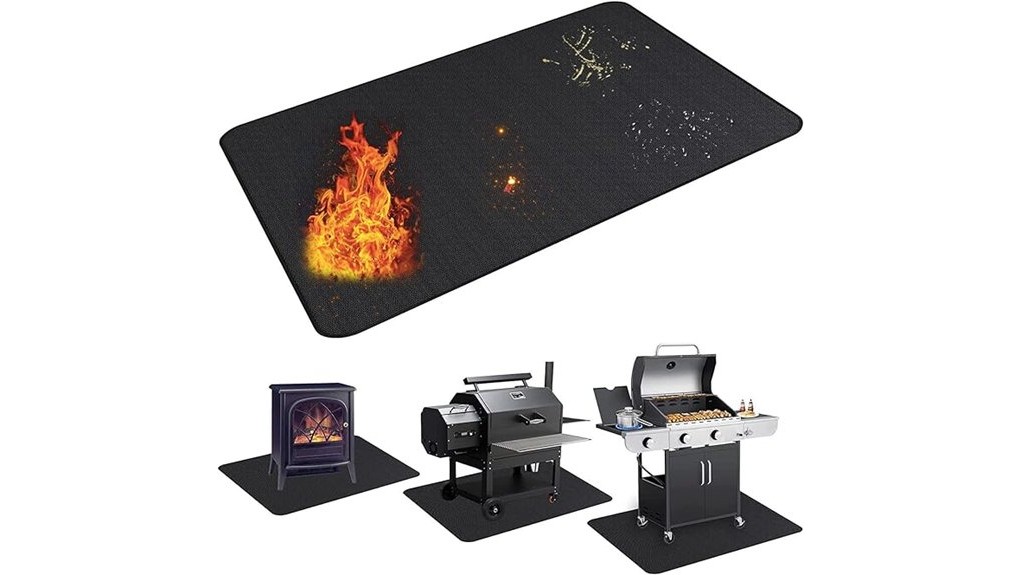 large u shaped grill mat
