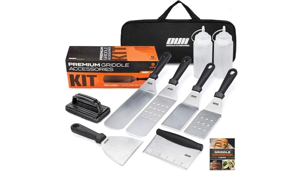 nine piece griddle accessory kit