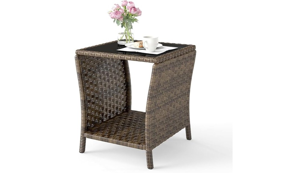 outdoor wicker side table outdoor wicker side table