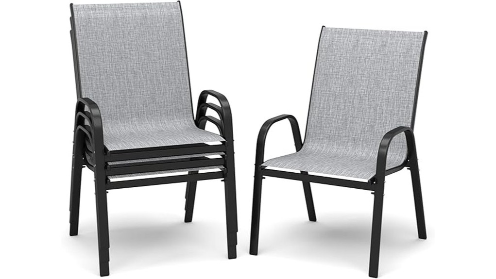 pizzello four piece patio chairs