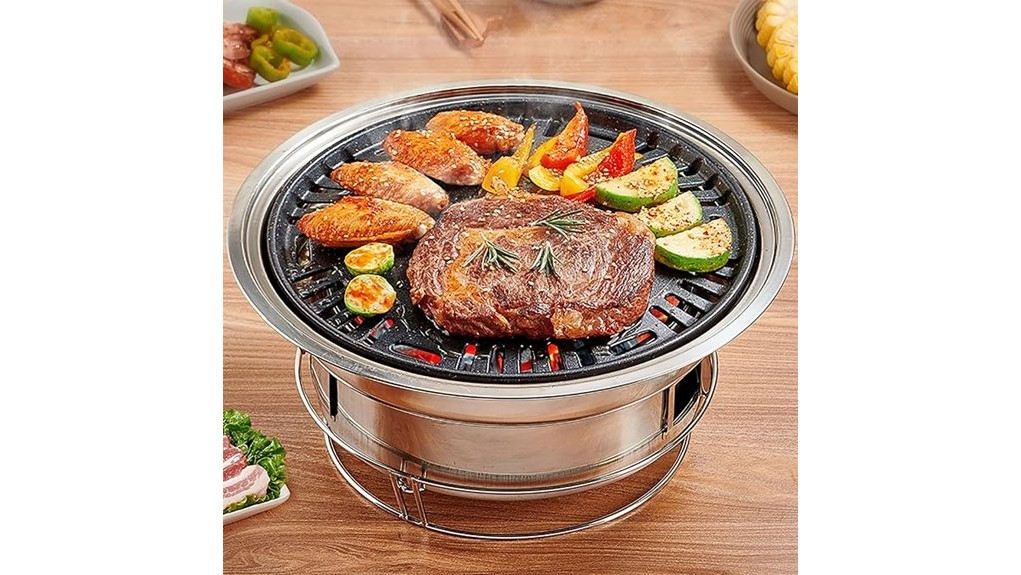 portable 13 7 inch korean charcoal