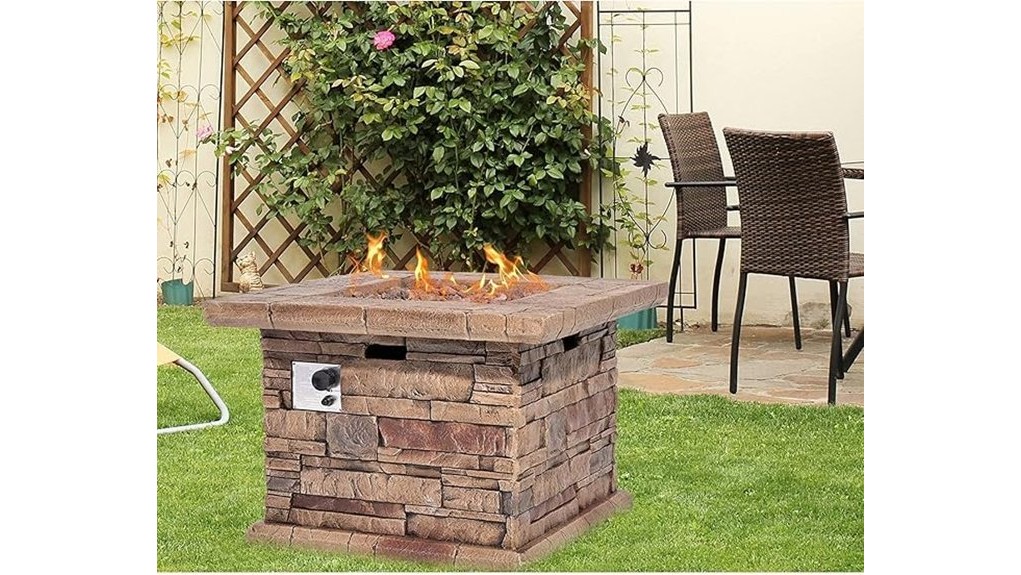 portable backyard propane firepit