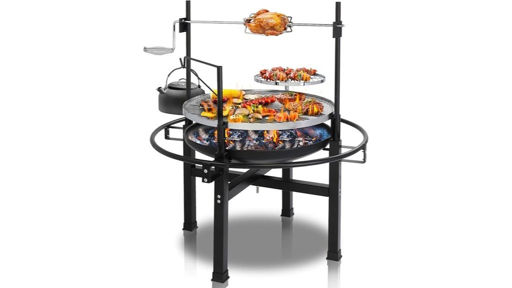 portable backyard propane firepit