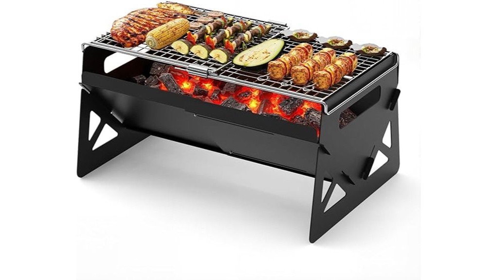 portable collapsible charcoal firepit