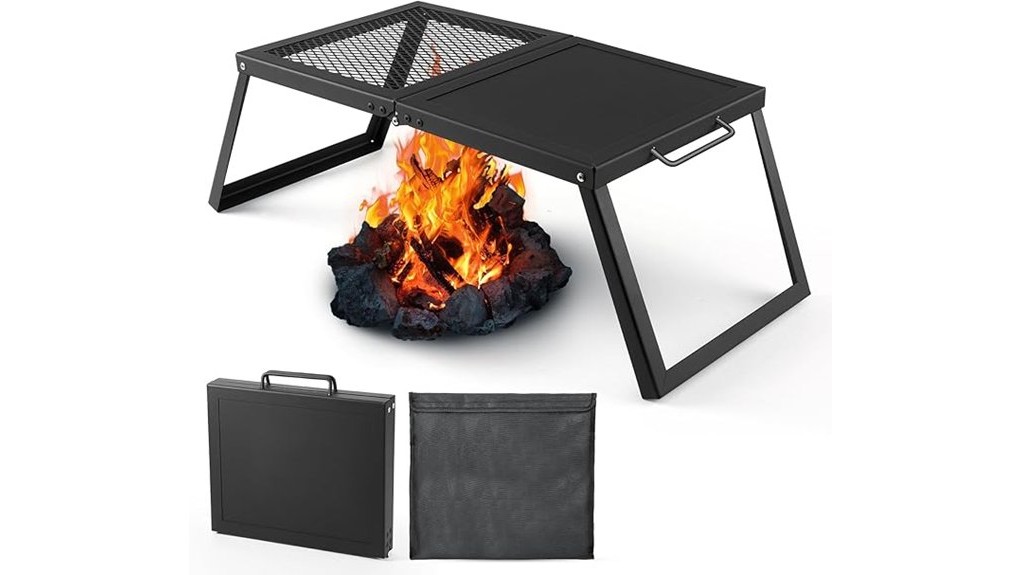 portable collapsible cooking grate