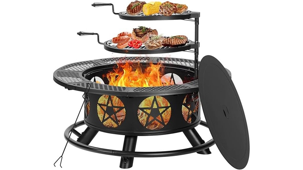 portable modern patio centerpiece