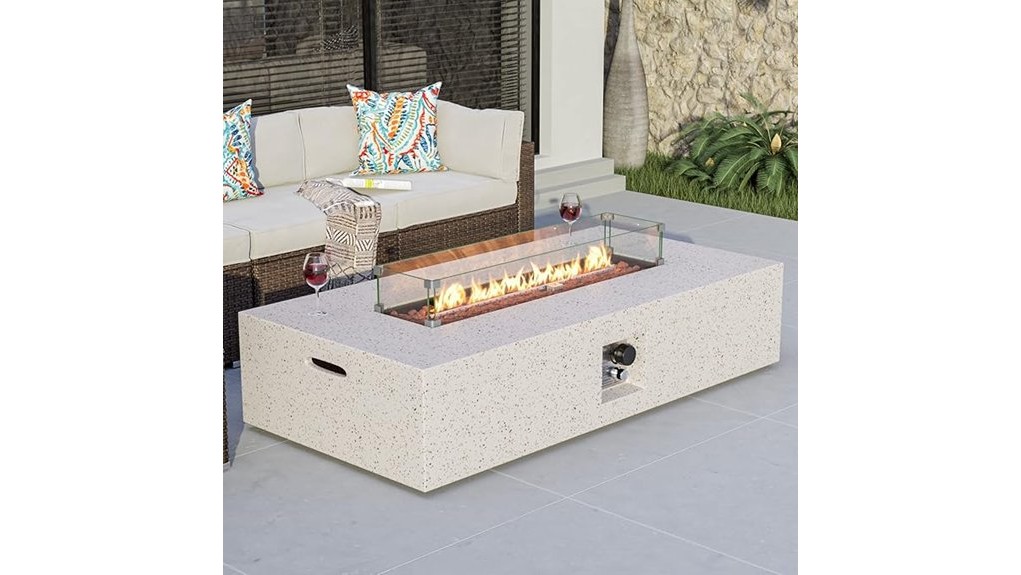portable propane fire table