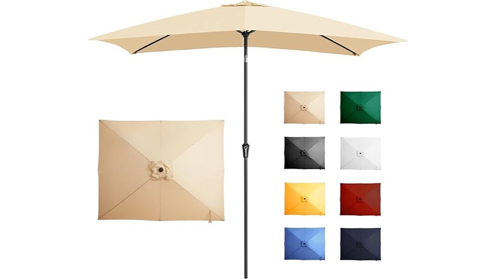 rectangular 6 5x10ft patio umbrella