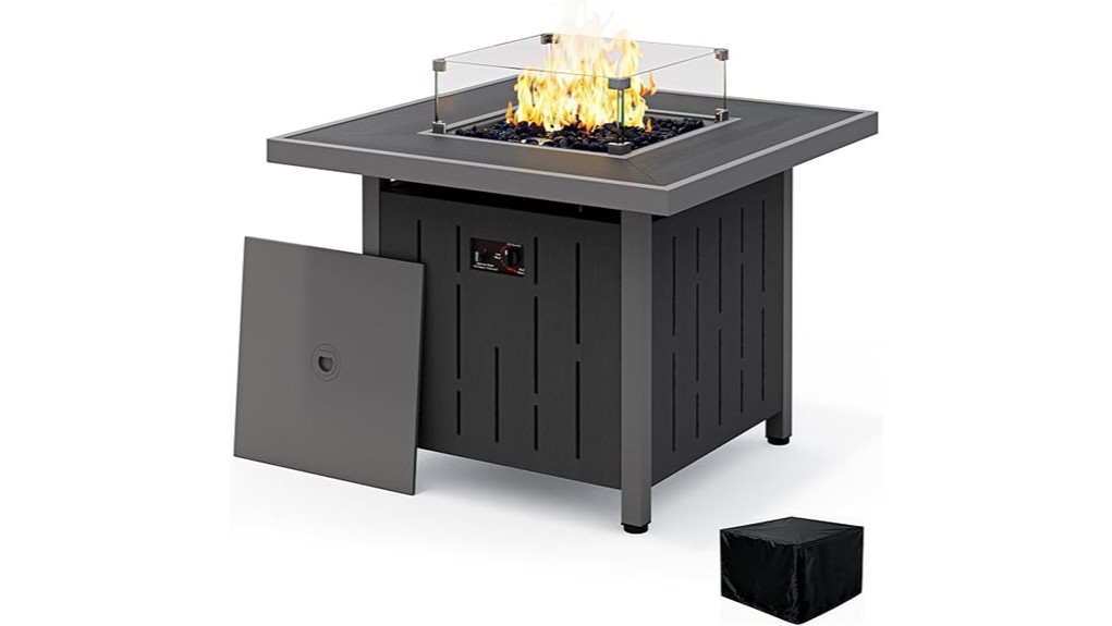 serwall 33 inch outdoor firepit