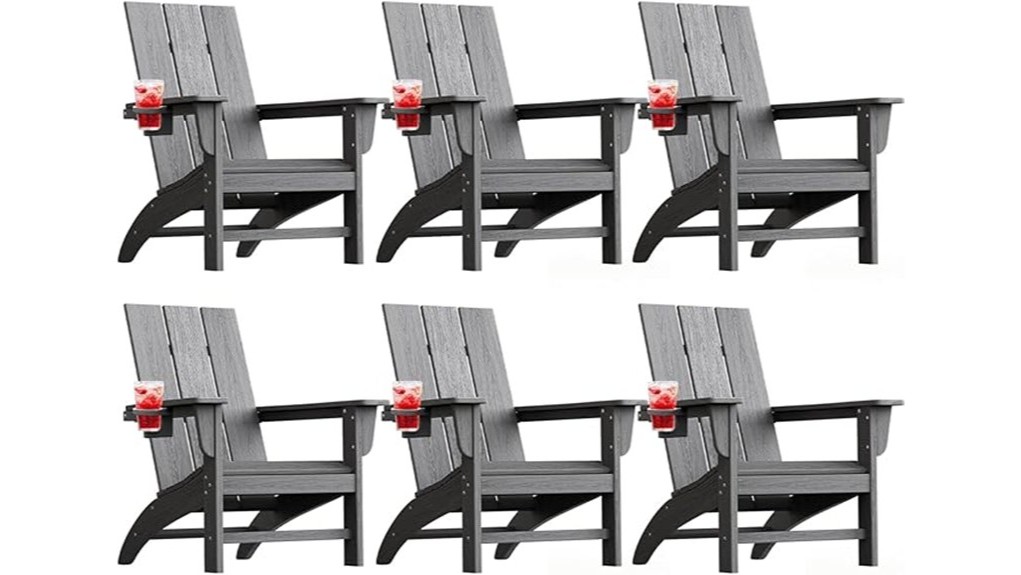 six piece modern adirondack chairs