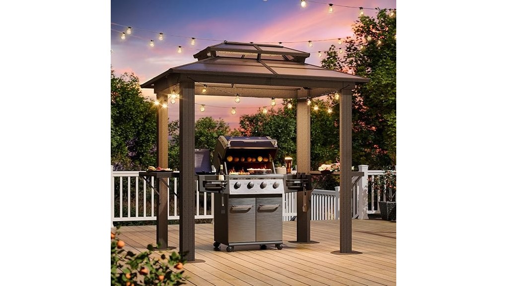 spacious 8x5 ft gazebo