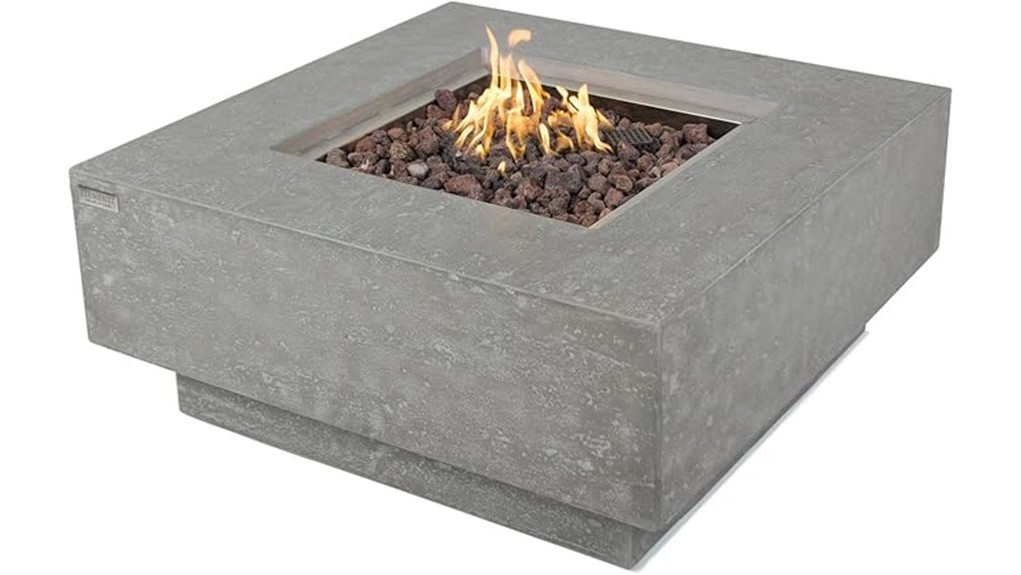 stylish portable propane firepit