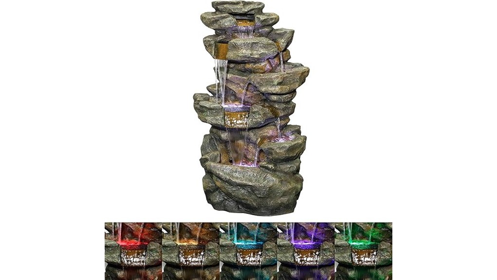 tall 6 tier rainforest waterfall fountain tall 6 tier rainforest waterfall fountain
