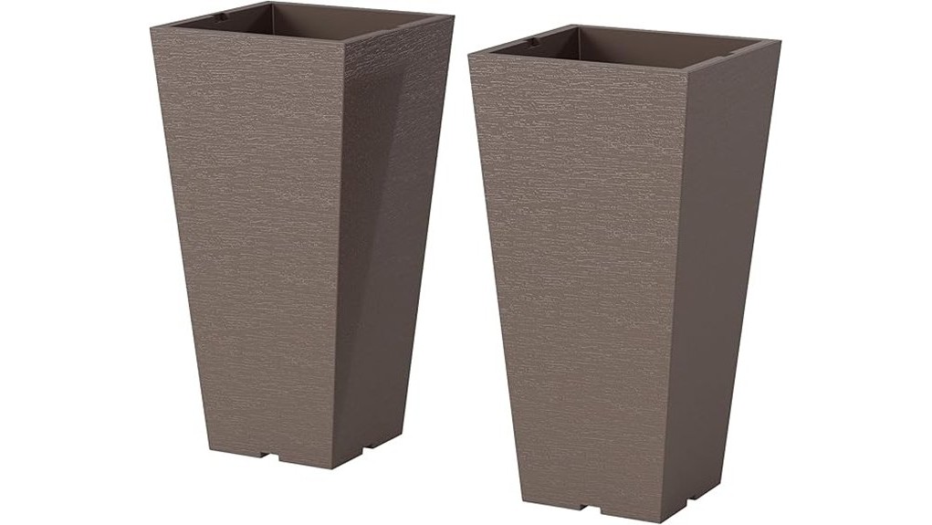 tall decorative outdoor planters